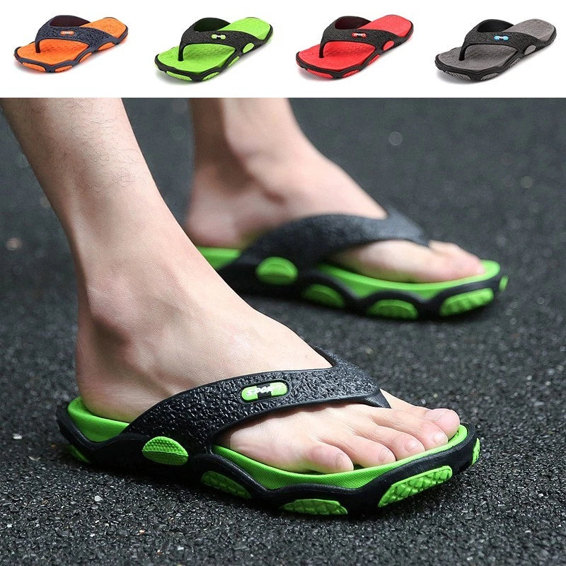 Summer Soft Casual Mens Flat Wedge Sandals Thong Flip Flops Slippers Beach New