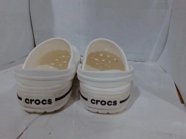 UsedVeryGood_Crocs Unisex-Adult Crocband Clog, White, 9 Wo_White_Sz9 Women/7 Men