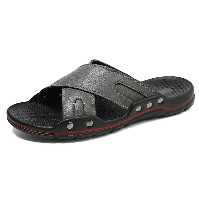 Men's Slippers Open Toe Outdoor Slippers Comfort Slip On Sandals