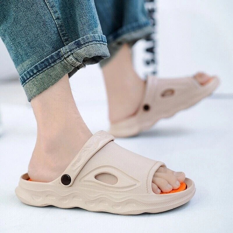 Men's Sandals Quick Dry Non-Slip Slide Slippers Water Shoes Sports Sandals