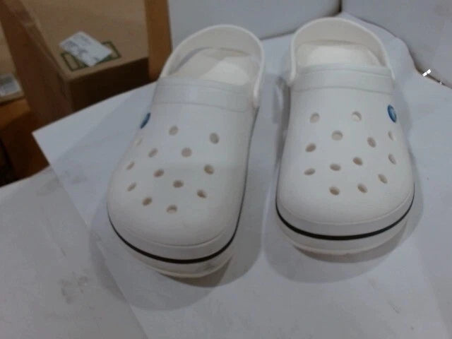 UsedVeryGood_Crocs Unisex-Adult Crocband Clog, White, 11 Men/13