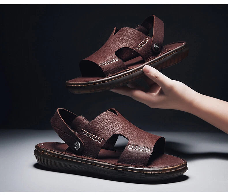 Men Sandals Summer Non-slip Outdoor Slippers Leisure Beach Light Casual Slides
