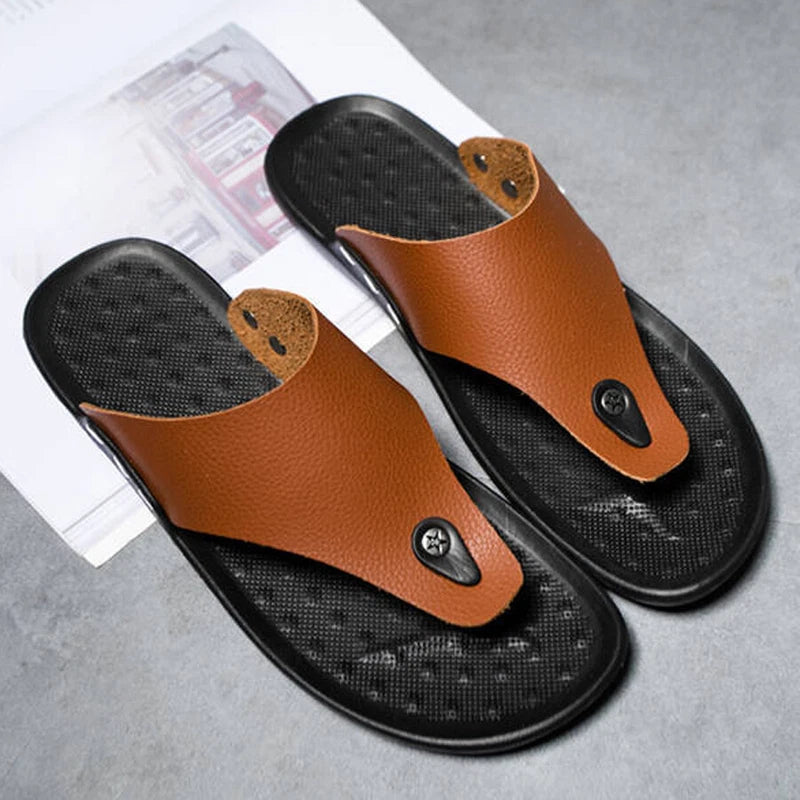 Summer Men Flip-Flops Beach Slippers Sandals Comfortable Non-Slip Slides