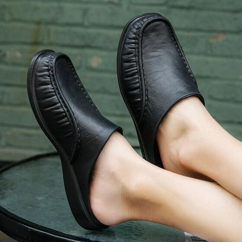 Men's Plus Size Slippers Slip On Flats Beach Close Toe Sandals Shoes