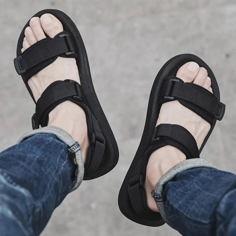 Summer Men Sandals Casual Outdoor Sandals Outdoor Breathable Beach Roman Slipper