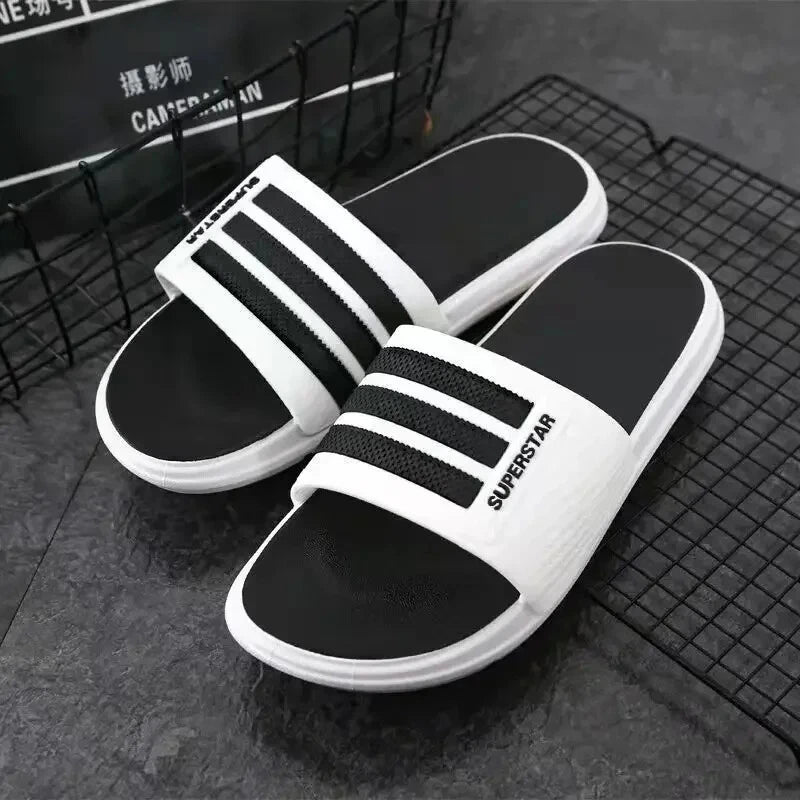 Men's Unique Outer Wear Summer Slippers Trendy Korean Style Beach Home Use