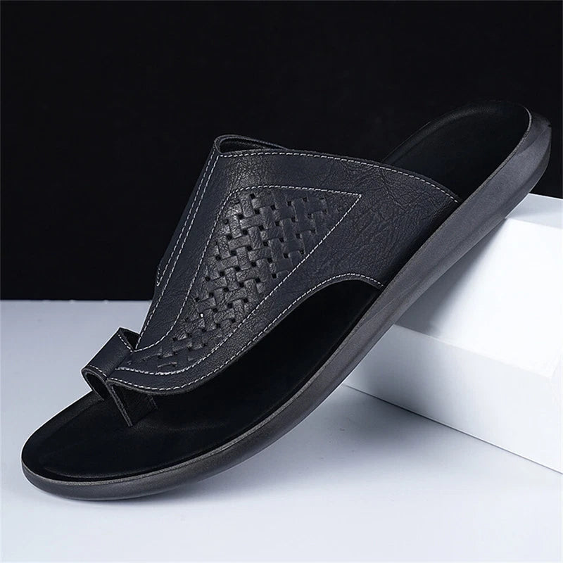 Men's Slides Slippers Comfort Casual Flip Flops Summer Fisherman Sandals for Men
