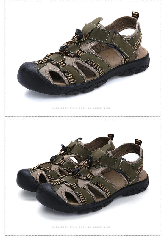 Men's Sandals Beach Slippers Comfortable Non-slip Water Shoes Flat Casual Shoes