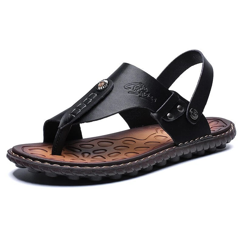 Summer Men's Sandals Flat Beach Slippers Outdoor Non-slip Sneakers