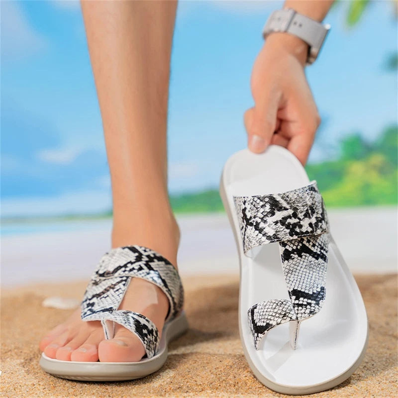Men's Slide Sandals Fashion Outdoor Sports Slippers Beach Flip Flop for Men