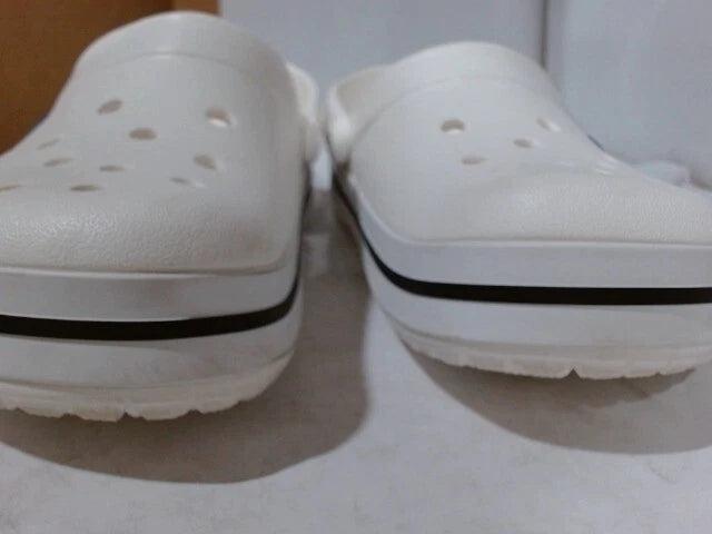 UsedVeryGood_Crocs Unisex Men's and Women's Crocband Clog, White, 7