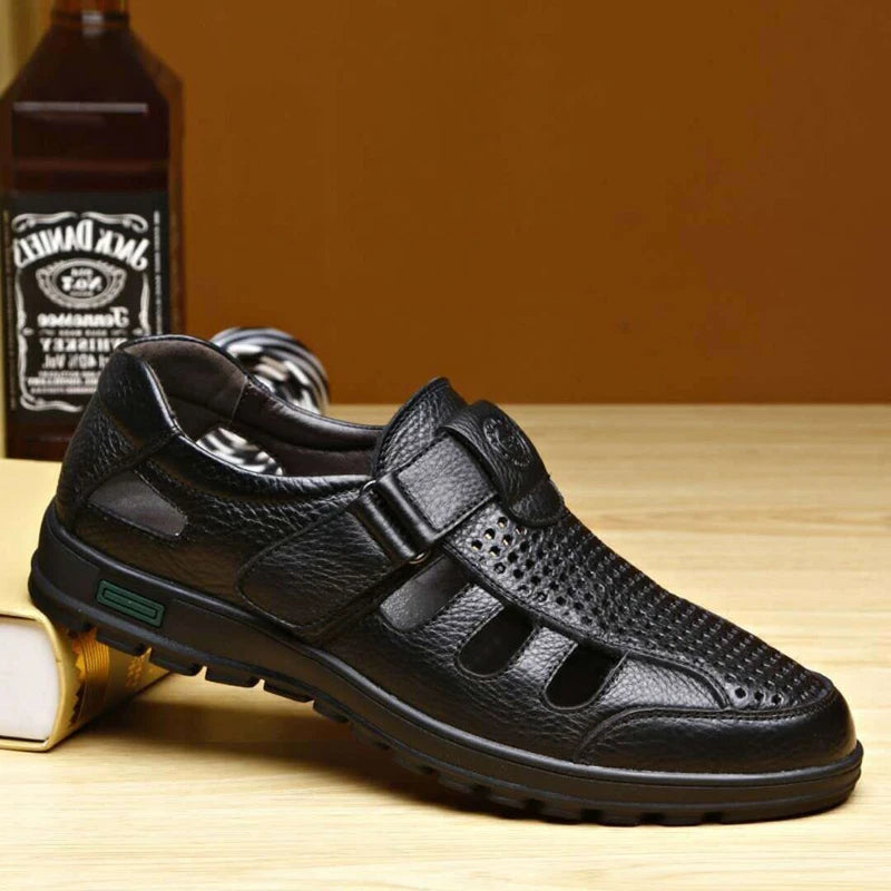 Men's Casual Sandals Summer Roman Non-slip Outdoor Closed Toe Slippers Beach