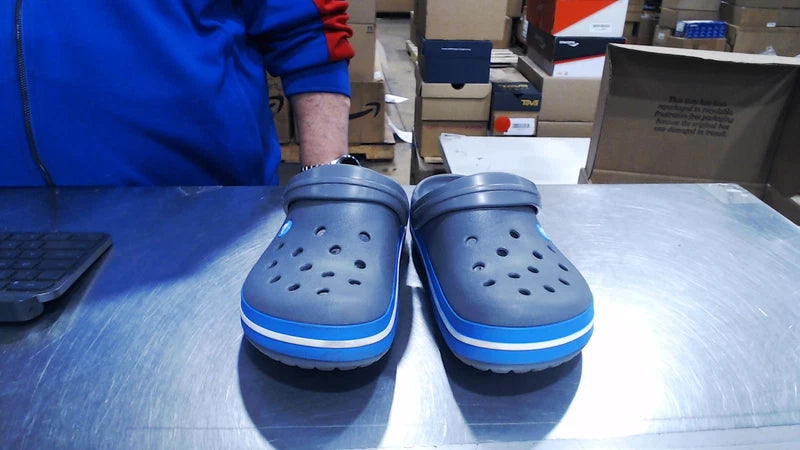 UsedGood_Crocs Unisex-Adult Crocband Clog, Charcoal/Ocean, 6 Men/8