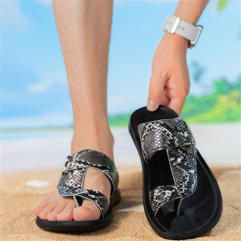 Men's Slide Sandals Fashion Outdoor Sports Slippers Beach Flip Flop for Men