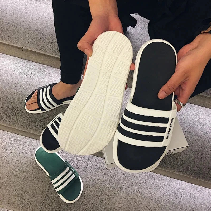 Slippers Men's Summer Fashion Korean Slippers Men's And Women's Outdoor Trend...
