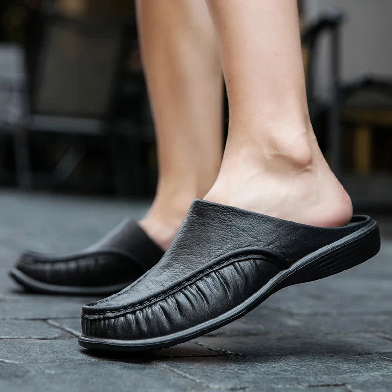 Men's Plus Size Slippers Slip On Flats Beach Close Toe Sandals Shoes