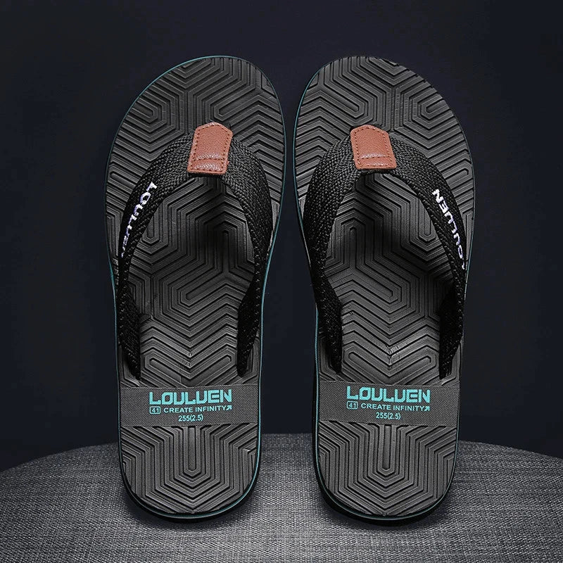 Men's New Flip Flops Super Comfortable and Fashionable Men's Summer Slippers