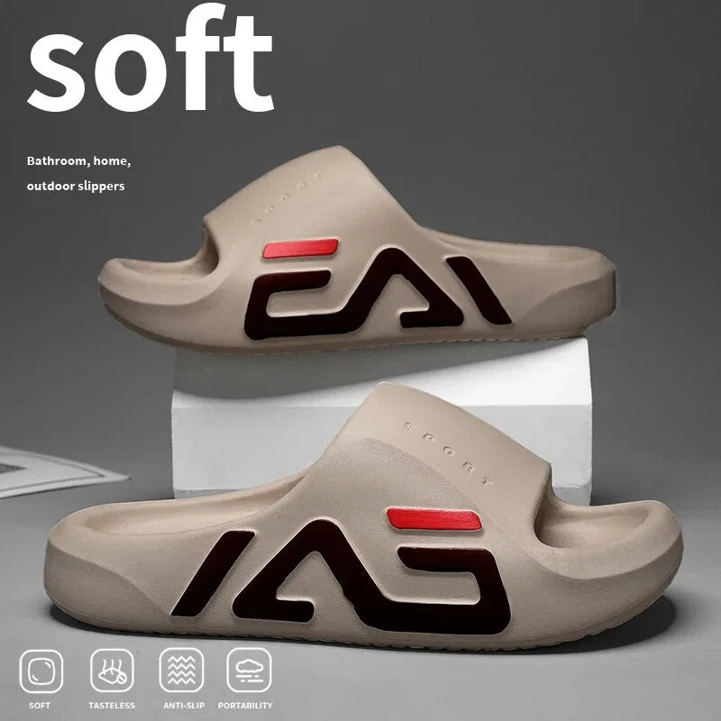 Men's EVA Air Cushion Sandals – Thick Sole Summer Beach Slippers