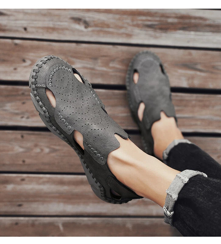 Summer Outdoor Beach Slipper Comfortable Sandals Leather Hiking Casual Shoes