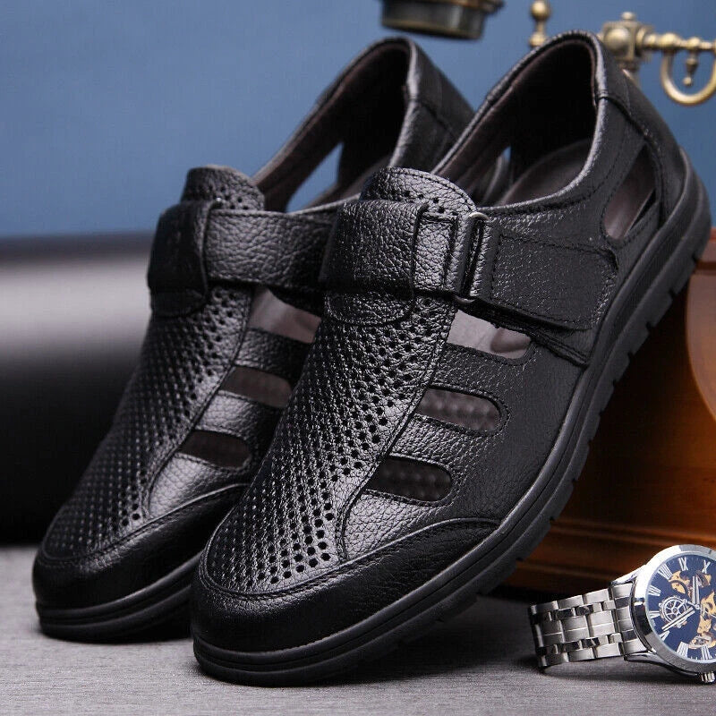 Men's Casual Sandals Summer Roman Non-slip Outdoor Closed Toe Slippers Beach