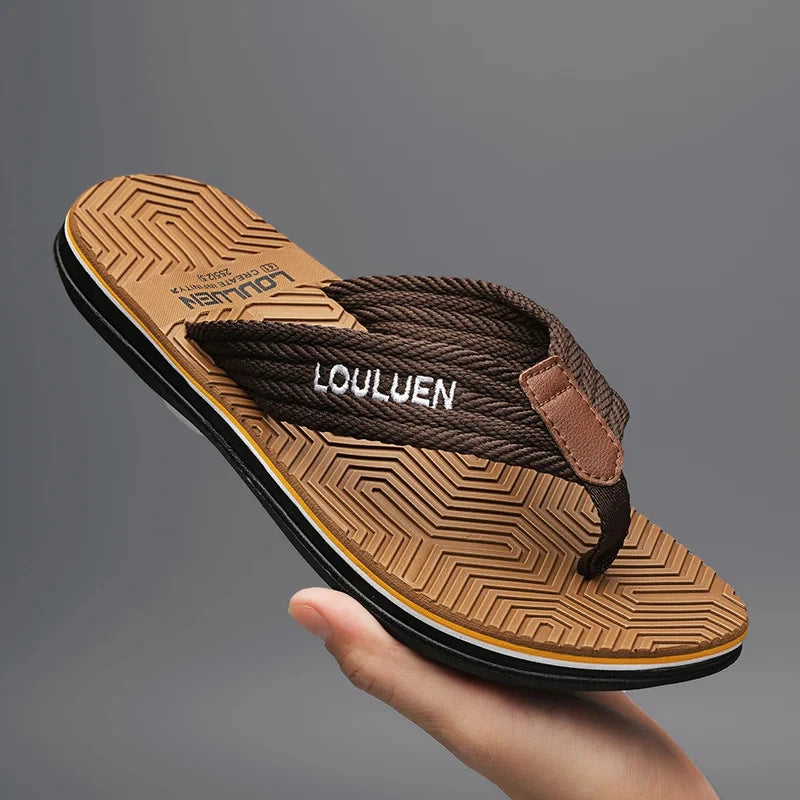 Men's New Flip Flops Super Comfortable and Fashionable Men's Summer Slippers