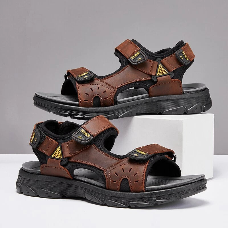 Mens Sandals Roman Casual Shoes Soft Walking Non-slip Beach Slipper