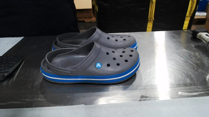 VeryGood_Crocs Unisex-Adult Crocband Clog, Charcoal/Ocean_Charcoal/Ocean_12