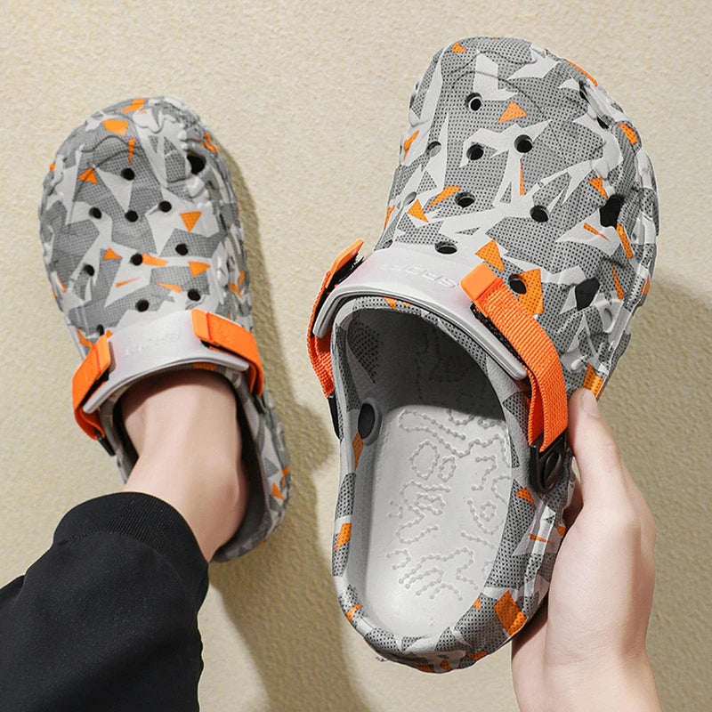 Men's Lightweight Beach Clogs, Sporty Water Sandals, Comfortable River Edge