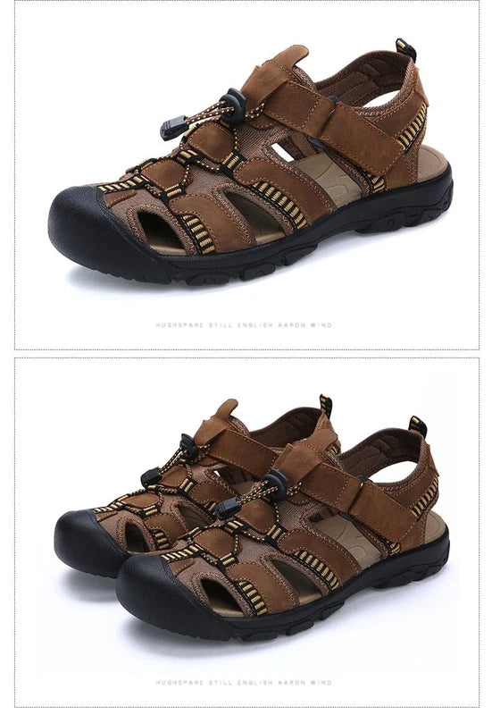 Men's Sandals Beach Slippers Comfortable Non-slip Water Shoes Flat Casual Shoes