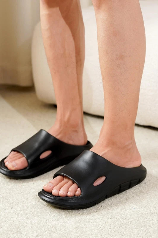 Men's Lightweight EVA Recovery Sandals, Water-Resistant, Latex Insole - Dean