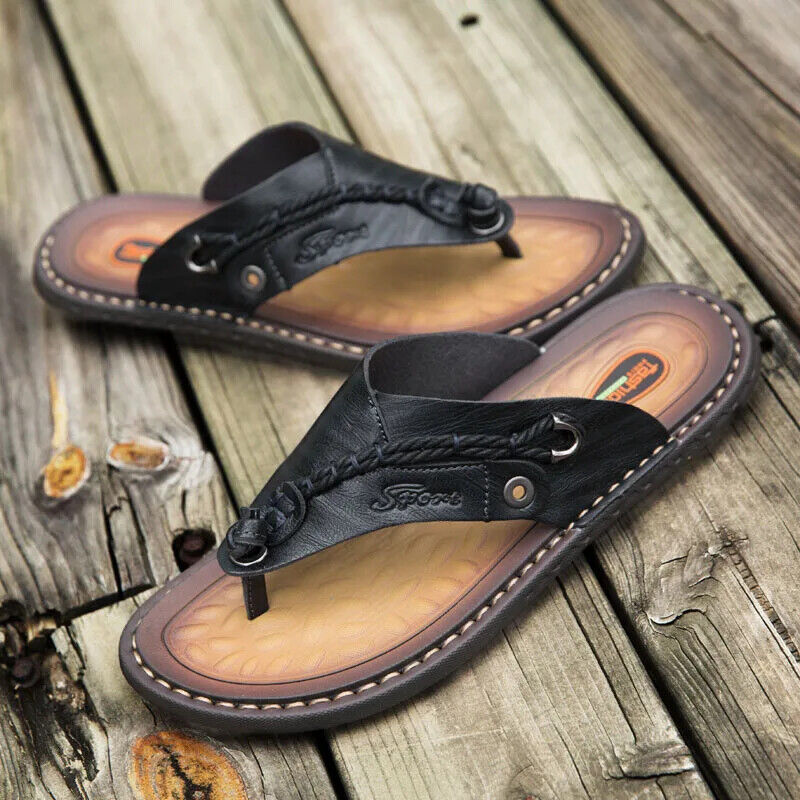 Men's Flip-flops Summer Outdoor Comfortable Slippers Casual Beach Flats Slides