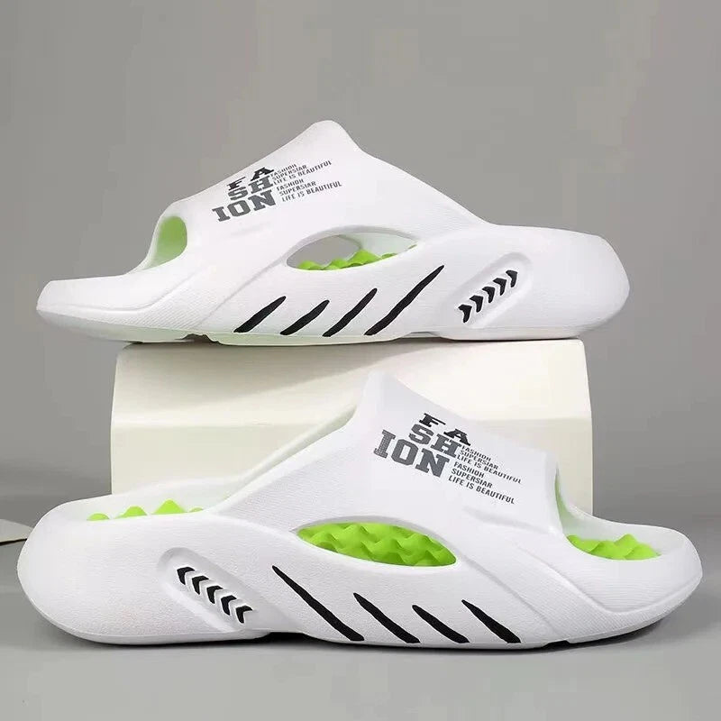 Summer Men Massage Slippers Sides Indoor Outdoor Sandals Beach Casual Shoes