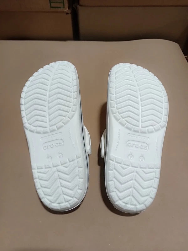 UsedLikeNew_Crocs Unisex-Adult Crocband Clog, White, 9 Women/7 Men_White_Sz9