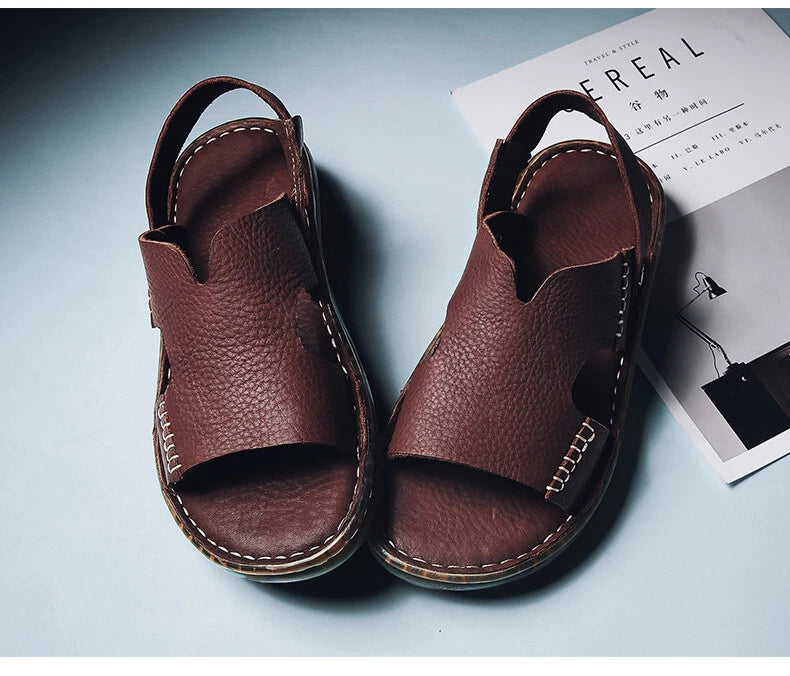 Men Sandals Summer Non-slip Outdoor Slippers Leisure Beach Light Casual Slides