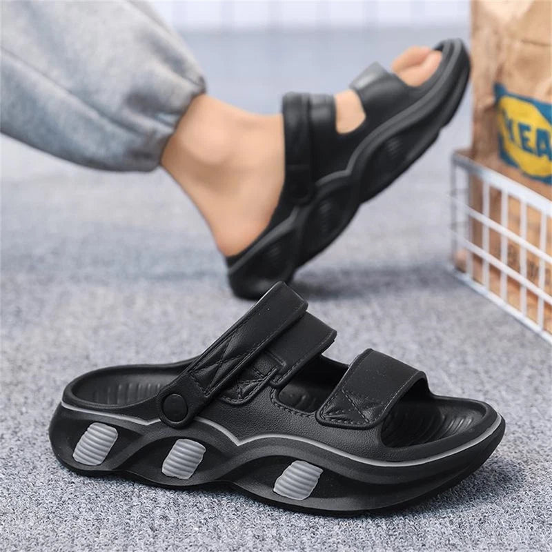 Mens Slides Sandals Thick Cushion Sandals Lightweight Open Toe Summer Slippers
