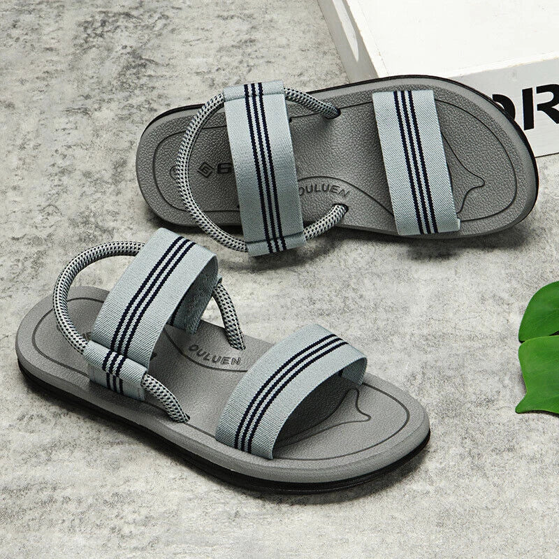 Men's Summer Beach Strap Gladiator Flat Sandals Casual Slippers Shoes Flip Flops