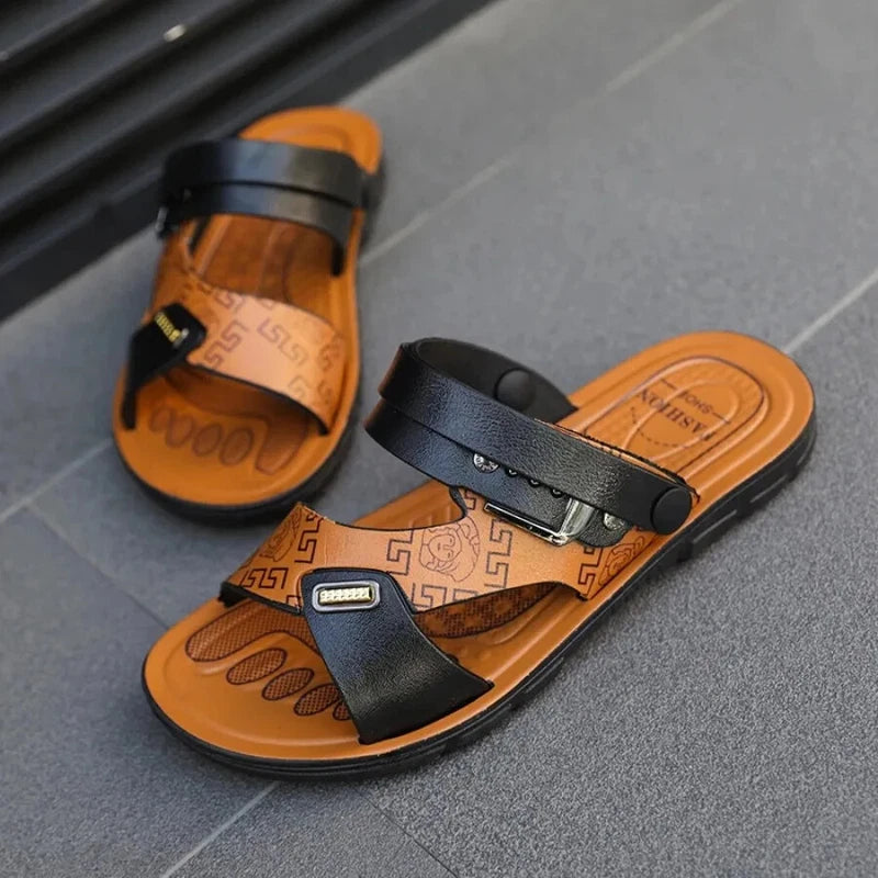 Mens Summer Sandals Outdoor Breathable Casual Sandalias 2025 Non Slip Beach
