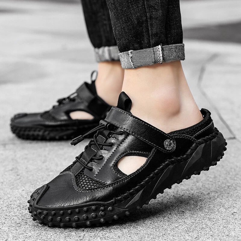 Retro Men Sandals Slides Clogs Men Shoes Casual Summer Slippers Beach Footwear