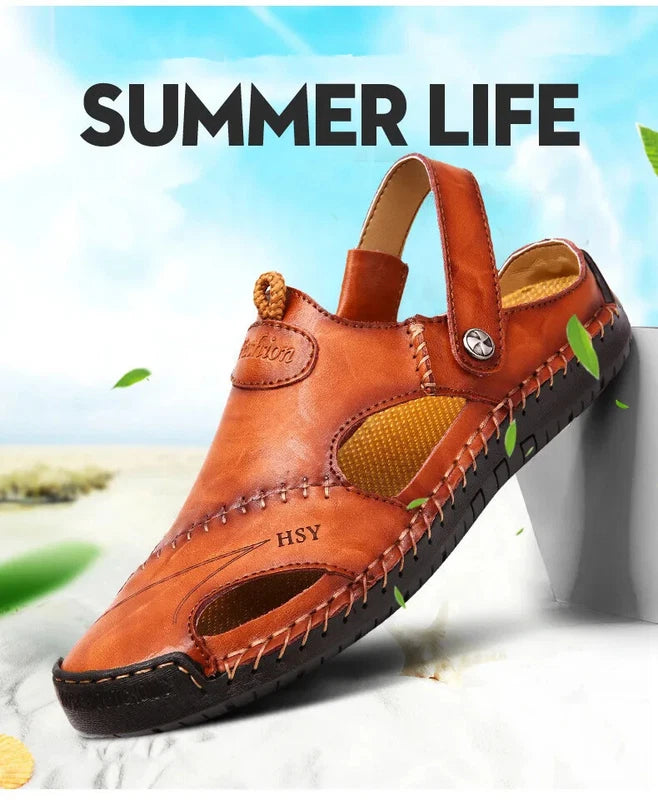Summer Men's Casual Sandals Mens Slippers Mens Beach Shoes Walking Shoes