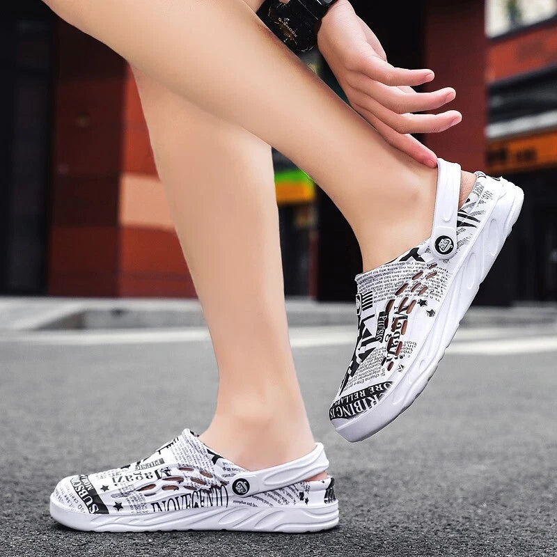 Mens Womens Beach Garden Pool Anti-slip Clogs Mules Sandals Slippers Flats Shoes