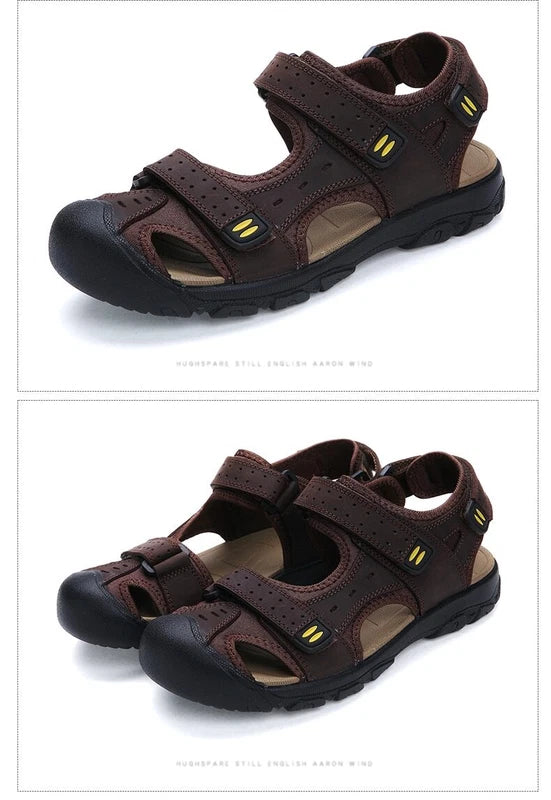 Men's Sandals Beach Slippers Comfortable Non-slip Water Shoes Flat Casual Shoes