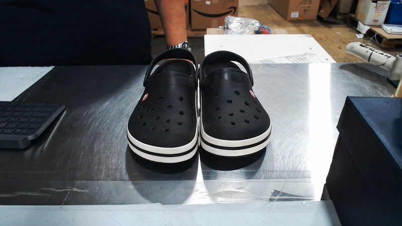 Crocs Unisex Crocband Clog, Black, 10 US Men/12 US Women