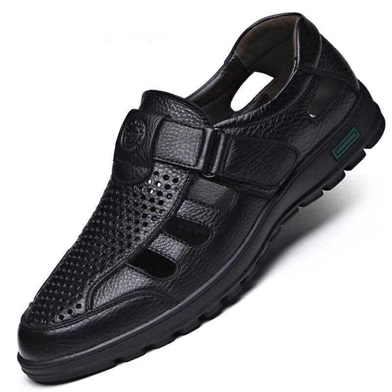 Men's Casual Sandals Summer Roman Non-slip Outdoor Closed Toe Slippers Beach