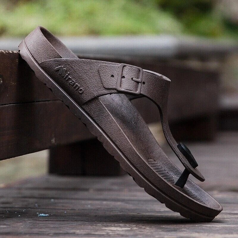Fashion Men Sandals Summer Beach Slippers Slip On Flats Slides Casual Shoes