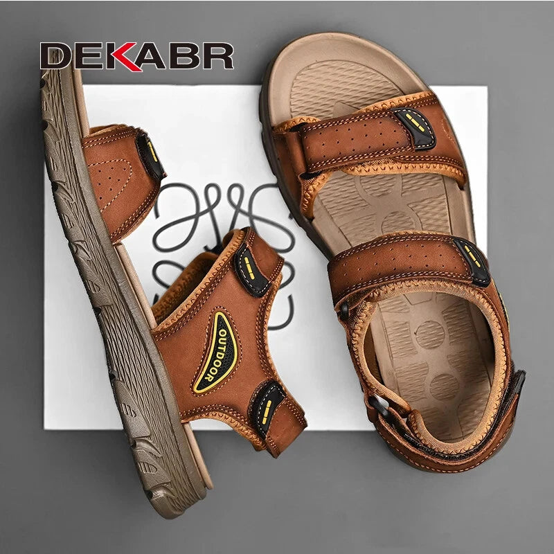 Summer Men's Slippers Beach Sandals Comfortable Soft Outdoors Wading Shoes