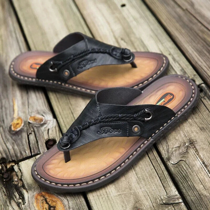 Men's Flip-flops Summer Outdoor Comfortable Slippers Casual Beach Flats Slides
