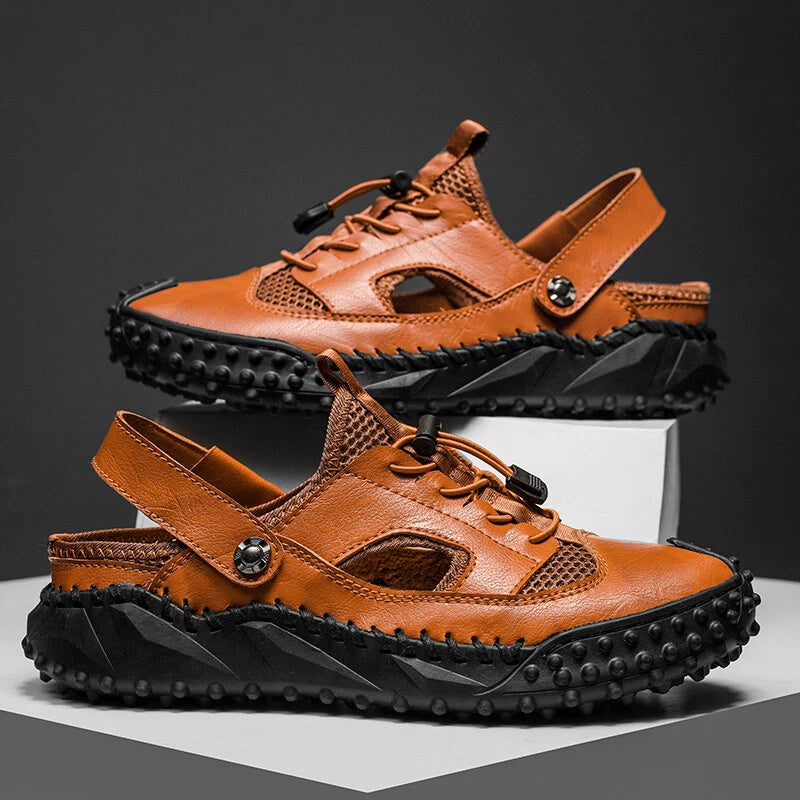 Retro Men Sandals Slides Clogs Men Shoes Casual Summer Slippers Beach Footwear