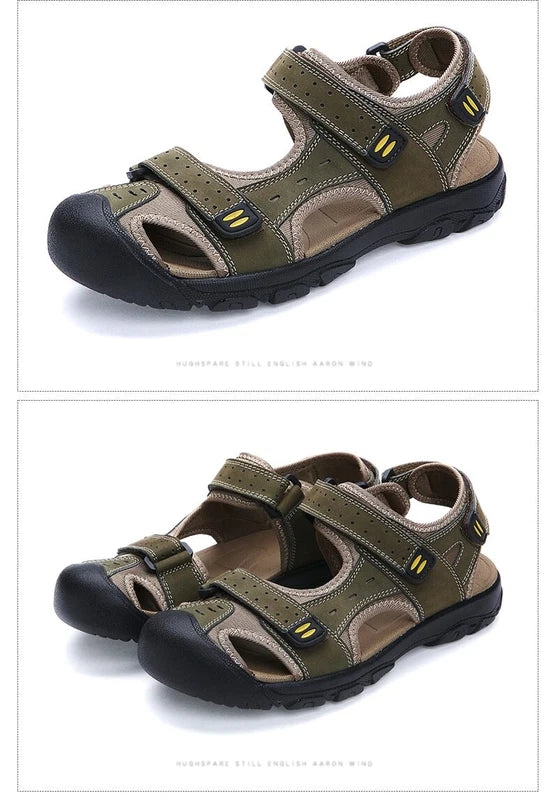 Men's Sandals Beach Slippers Comfortable Non-slip Water Shoes Flat Casual Shoes