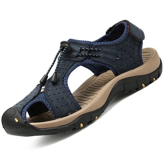 Sandals for Men Summer Outdoor Beach Shoes Casual Womens Leather Sneakers
