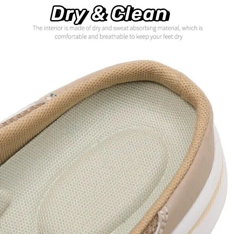 Men/Women Slip On Mules Light Open Back Shoes Walking Shoes Closed Toe Slides